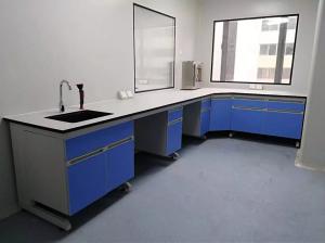 Buy cheap Microbiology Laboratory Wall Bench Plywood Chemical Lab Table With Resistant Sink product