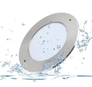 China Waterproof IP68 12V Ac Dc Underwater Ultrathin Resin wall mounted Replace Halogen Lamp Led Swimming Pool Light on sale
