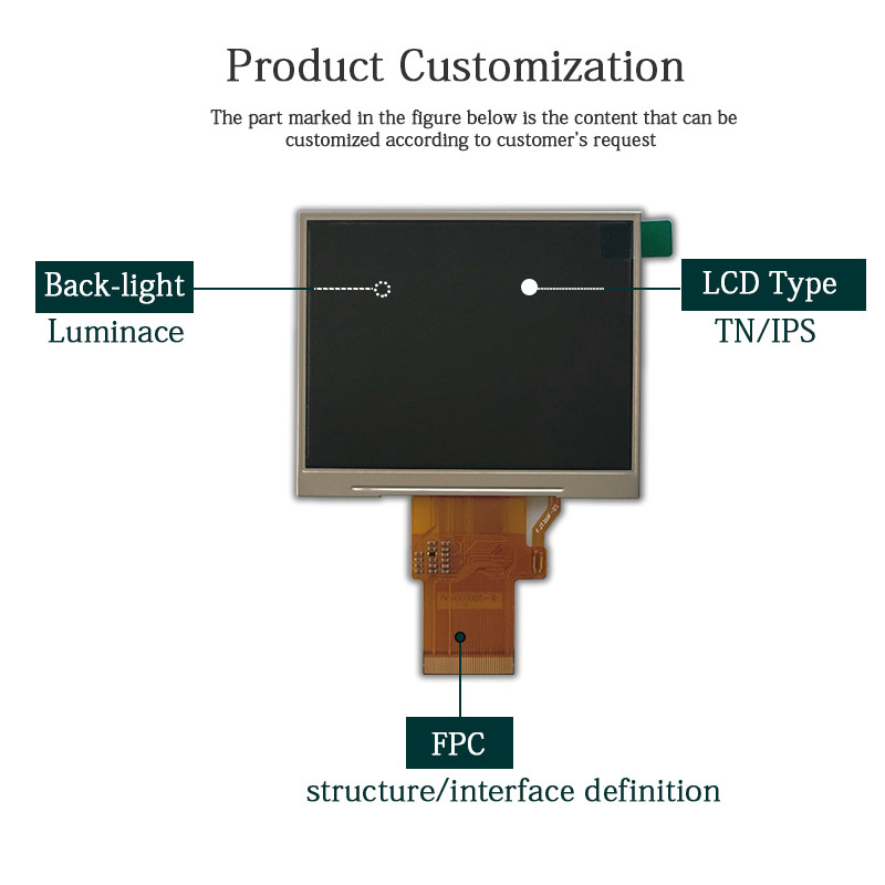 3.5" Transmissive TFT LCD Display 320x240 Tft Screen Panel With Rgb Interface