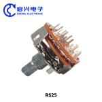 2pcs RS25 Potentiometer Rotary Switch 2*5 Files 10000 Cycels