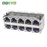 DGKYD59212588HWA1DY1A022 2X5 Port 8P8C Modular Jack No Lamp With Spring Piece