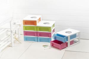 China Multilayer 2 3 4 Two Three Drawer Plastic Drawer Organizer Cabinet on sale
