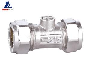Copper Pipe 15mm Brass Isolation Valve ISO9001 Plumbing Water Valve