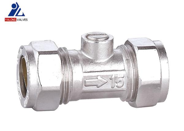 Quality Copper Pipe 15mm Brass Isolation Valve ISO9001 Plumbing Water Valve for sale