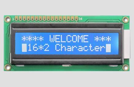 Parallel Port 5V Character LCD Display Module 16x2 Monochrome Blue Backlight