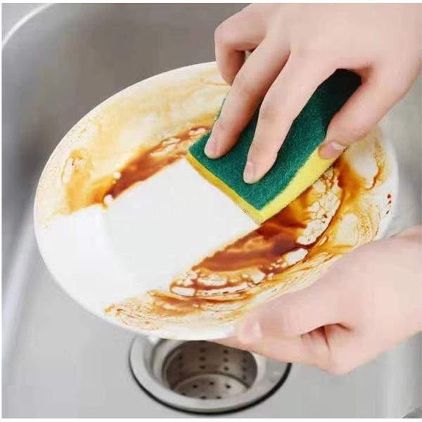 Eco Friendly Non Toxic Dish Sponge Compact For Tough Stains And Grease