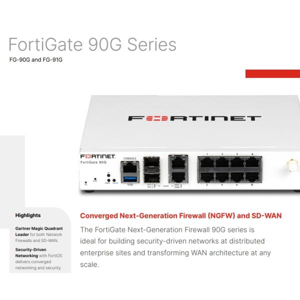 FG-90F FortiGate Firewall Enterprise SD WAN Firewall Fortinet FortiGate-90F Fg90F