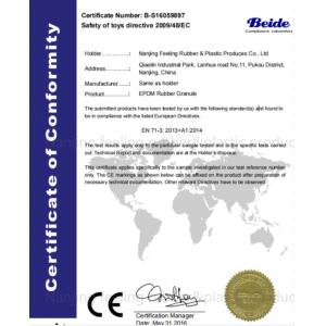 Nanjing Feeling Rubber&Plastic Produces Co, Ltd. Certifications