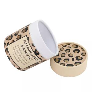 China Custom Printing Apparel Paper Tube Packaging , Socks Cardboard Tube Container on sale