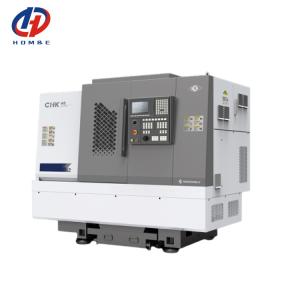 Gang Tool Slant Bed CNC Lathe Machine CHK46 Automatic Gang Type Lathe Machine With Bar Feeder