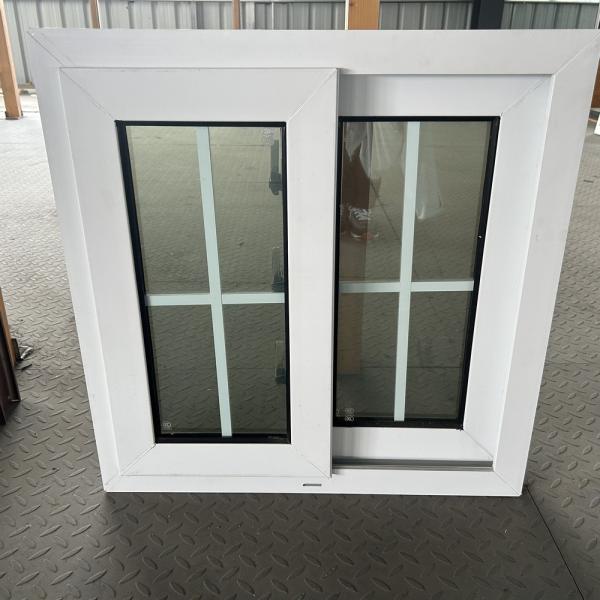 Friction Hinge UPVC Sliding Window And Door Standard Design With Float Glass