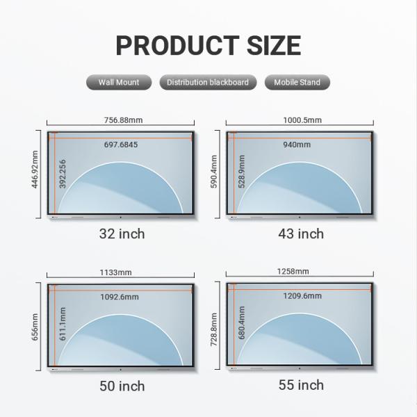 Quality 50 Inch Touch Screen Interactive Flat Panel Interactive Whiteboard for sale