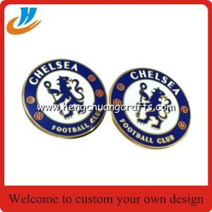 China 25mm No mold fee custom Metal Enamel Badges/Football Pin Badges/Football Stadium Pin Badge on sale