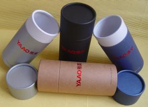 China Custom printed paper cardboard cylinder wine packaging paper tube box on sale