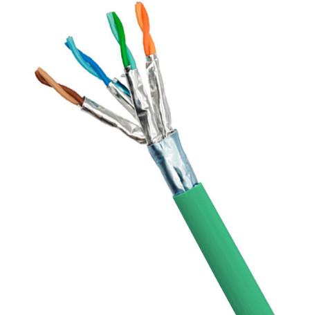 Quality Green LSZH Jacketed FFTP CAT6A Cable 23AWG For Dedicated To Data Centers for sale