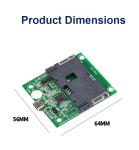C2-AMU-00 Dual-Interface 2-in-1 IC Card Reader Module ISO14443A Protocol Reader