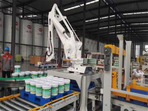 Buy cheap Compact Footprint Robotic Palletizing System 9KW Power Durable For Pails product
