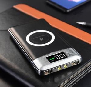 China Wireless Charger Power Bank 10000mah QI Charging Portable Power Bank Quick Battery Charger on sale