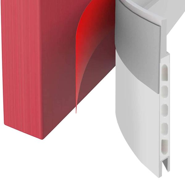 TPE Interior Door Sealing Strip Self Stick Door Sweep 120cm