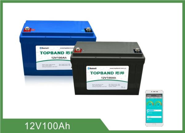 Quality Caravan 12V 100Ah LiFePO4 RV Camper Battery With Patent Bluetooth Communication for sale
