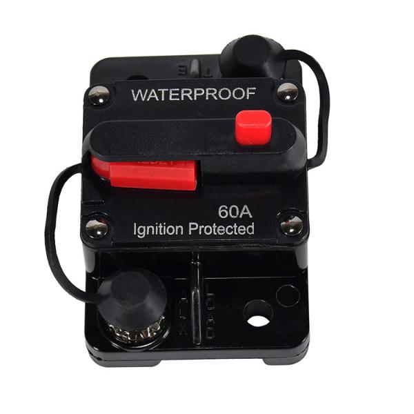 Quality 60 Amp Circuit Breaker 48V Manual Reset Single Pole On Off Switch For Truck for sale