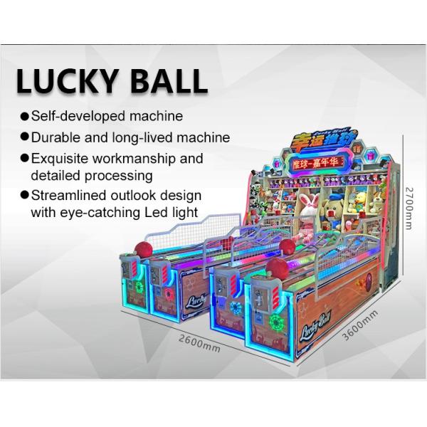 Lucky Ball Ticket Prize Redemption Machine / Amusement Carnival Game Booth