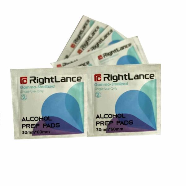 Quality 30x60mm 70% Isopropyl Alcohol Antiseptic Pads For Skin Clean for sale