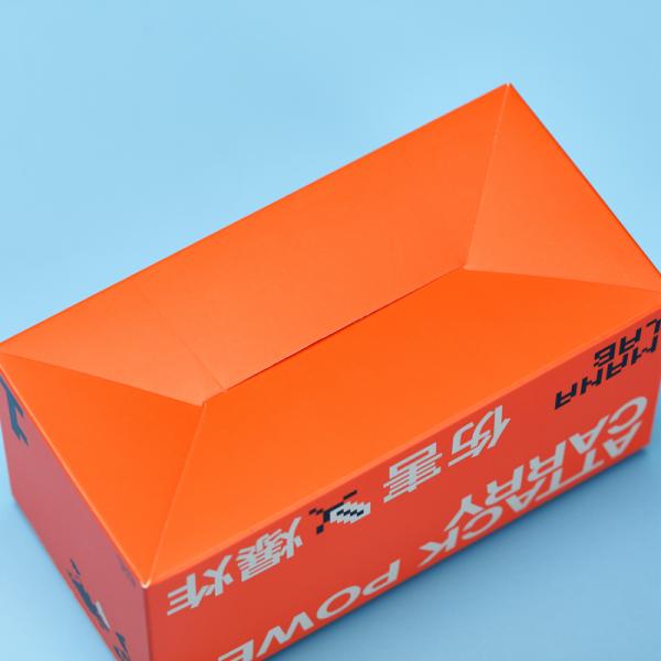 Recyclable Coated Paper Custom Color Reverse Tuck End Coffee Packaging Box for Gifts