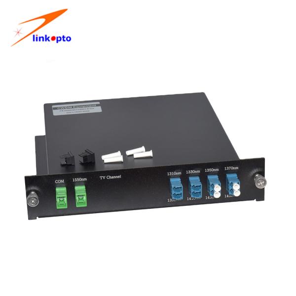 Quality High Stability 4 Channel CWDM Mux Demux With SC / APC Connectors 0.9mm Fiber for sale