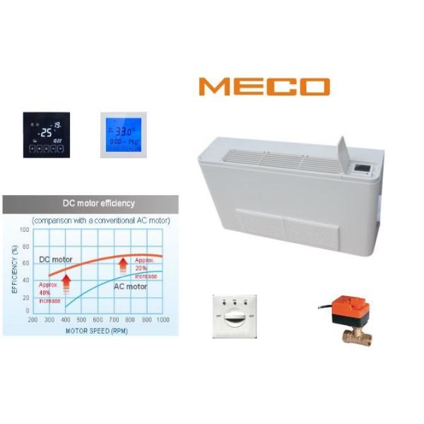 Higher Efficiency Vertical Fan Coil Unit / Recessed Fan Coil Unit With Cabinet