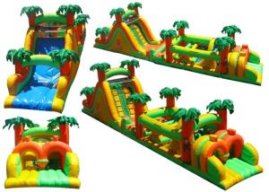 Buy cheap Renting Durable Inflatable Obstacle Course For Jungle Themed Party product