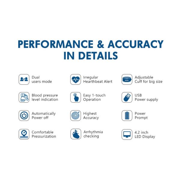 Portable Blood Pressure Apparatus Machine Digital BP Blood Pressure Monitor Upper Arm For Household Medical Devices