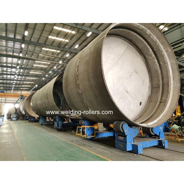 100 Ton Welding Pipe Rollers Selfing Aliging Heavy Duty With PU Wheels