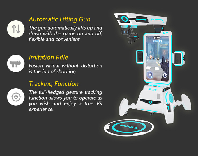 1 Player Vr Shoot Machine Standing Virtual Reality 9d Gun Game Machine Coin Operated