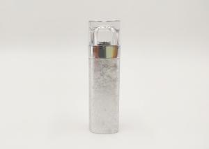 10g Matte Silver Custom Lipstick Tubes Silk Screen Printing With Shiny Surface