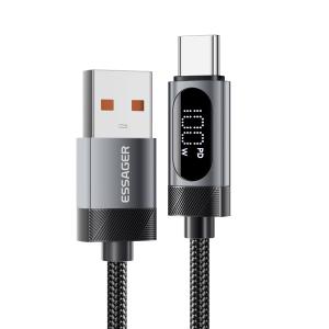 ESSAGER ES-X64 Series 7A LED Display USB Charing Data Cable USB to Type C