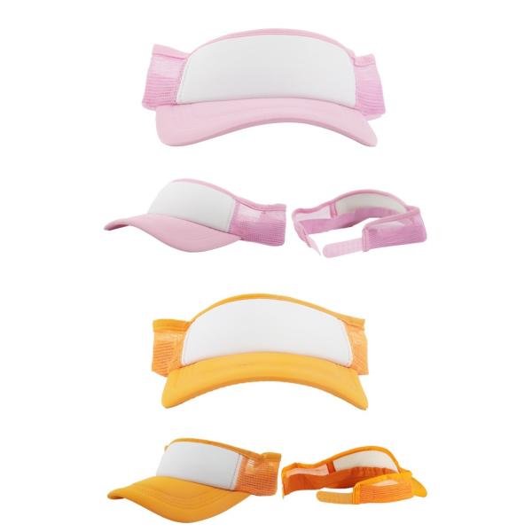 Stylish Sublimation Sun Visor Cap Mesh Cap For Heat Transfer All Colors Available
