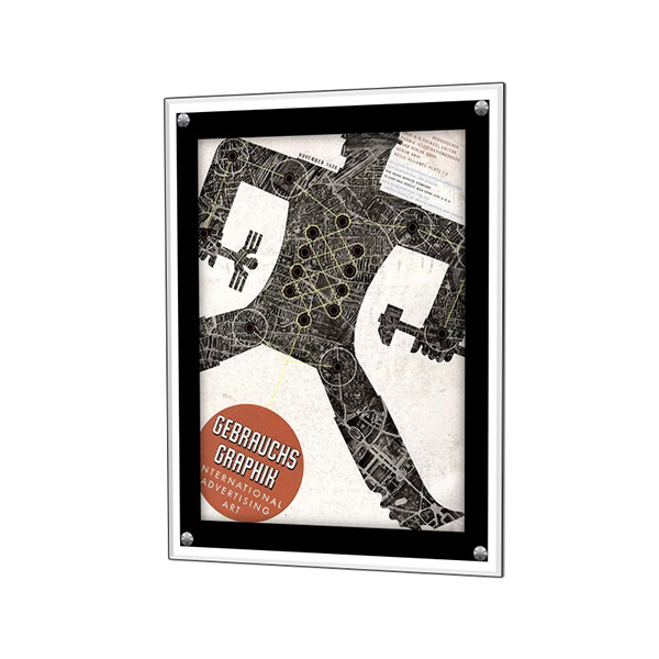 A3 / A4 / A5 High Brightness Led Crystal Light Box , Table Advertising Light Box Display