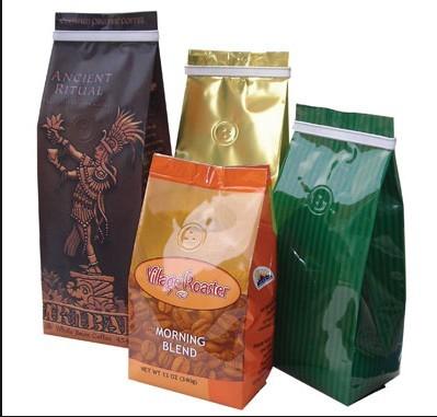 Quality PET / AL / PE Gusset Foil Bag Packaging Recycled with Zipper for sale