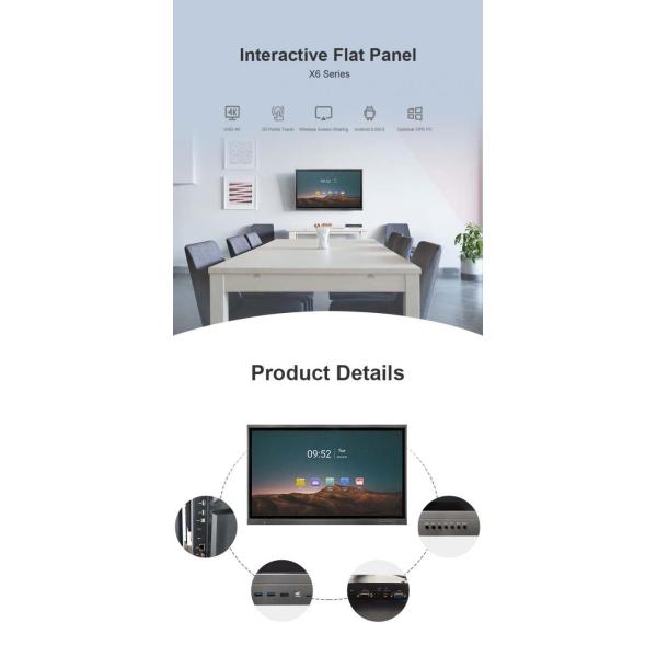 40 Point 16GB Ultra HD Smart Touch Screen Classroom Interactive Whiteboard 1