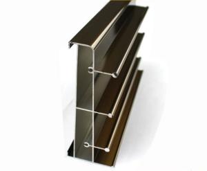 Electrophoresis Coating Aluminium , Snap Frame Profile ,  Strangle Shape For Rail