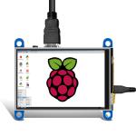 HVGA 166PPI 3.5in HDMI Display Module 250cd/m2 Resistive LCD Touch Screen