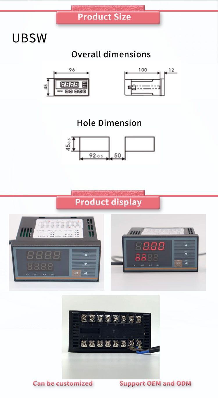 Universal Display and Flexible Input Signal Setting Controller for Thermal Instruments