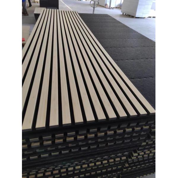 Factory Wholesale Soundproof Acupanel Acoustic Wood Panel Veneer MDF PET Slat Acoustic Panels
