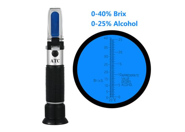 Specific Gravity Hand Held Sugar Refractometer Veterinary Use Temperature
