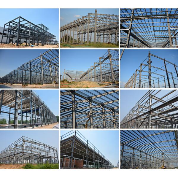 4 - 60m Width Welding Steel Structure Workshop 5 - 6m Height Multi Color