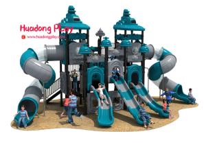 High Strength Outdoor Playground Slides , Play Structure Slide Food Grade Plastic