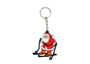 Cartoon Embossed Soft PVC Keyring For Advertising Normal Size 50mm