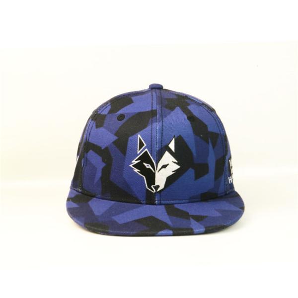 Quality Women / Men Flat Brim Snapback Hats Embroidery Animal Silk Print Cap Degital Print for sale