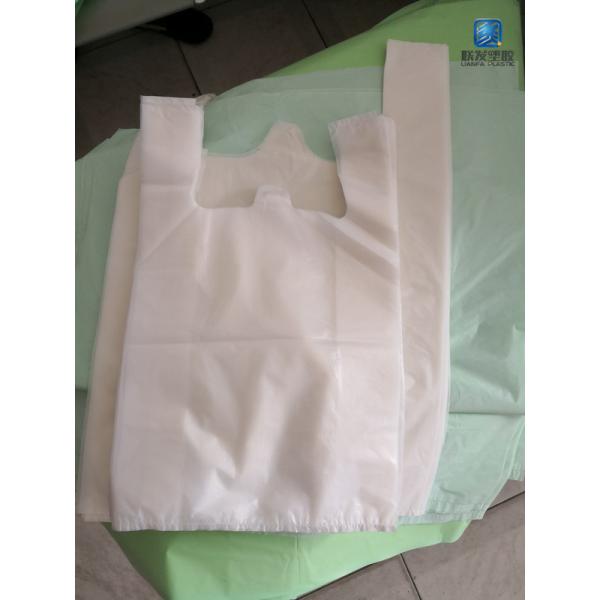Biodegradable Plastic T Shirt Bag Compostable 11micron 200mic